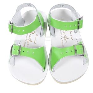 Sun San Kid's Surfer Saltwater sandals Lime Green Leather Size 3